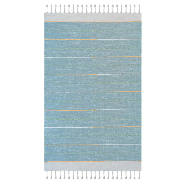 Χαλί New Plan Ribella Χειροποιητο 700 Blue 200x285