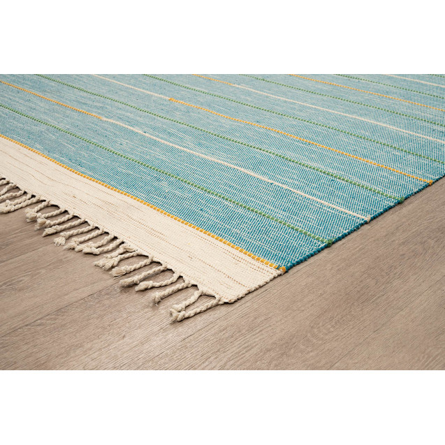 Χαλί New Plan Ribella Χειροποιητο 700 Blue 200x285