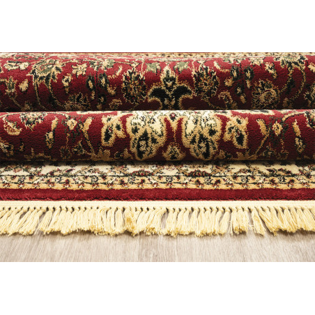 Χαλί New Plan Persia 1019 Burgundy Με Κροσσι 133x190