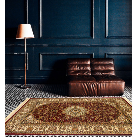 Χαλί New Plan Persia 1019 Burgundy Με Κροσσι 160x230