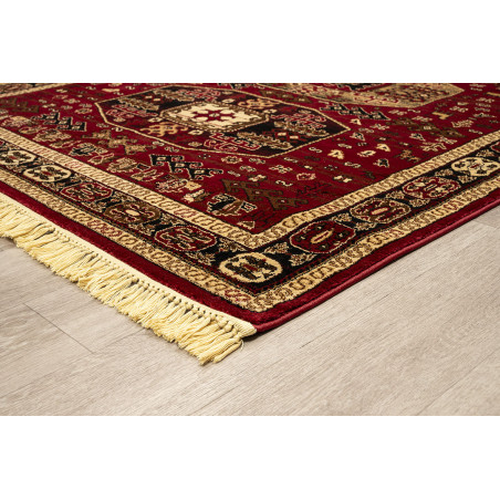 Χαλί New Plan Persia 6057 Burgundy Με Κροσσι 080x150