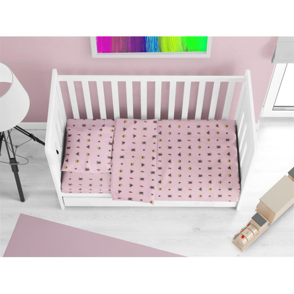 Σετ Σεντόνια Κούνιας 3 Τεμαχίων Dimcol Looney Tunes 39...