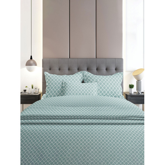 Σετ Σεντόνια Φανελένια Sunshine Home  530 Aqua Διπλά 200x260