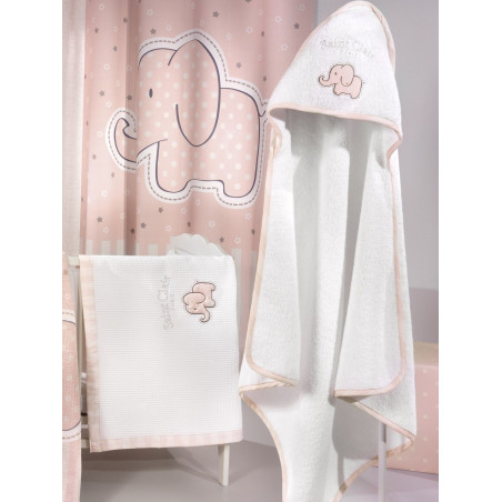 Κουβέρτα Κούνιας Saint Clair Πικέ Africa Pink 110x150