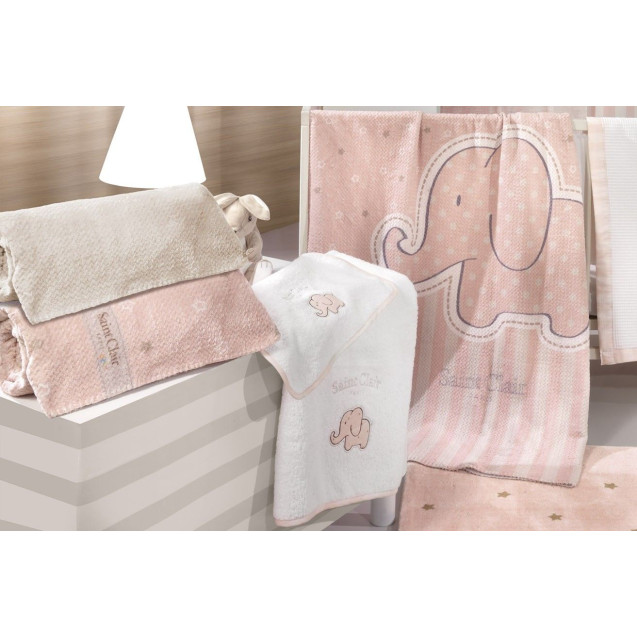 Σετ Πετσέτες 2 Τμχ Saint Clair Bebe Africa Pink