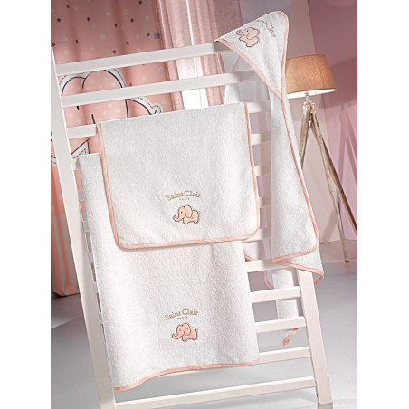 Σετ Πετσέτες 2 Τμχ Saint Clair Bebe Africa Pink