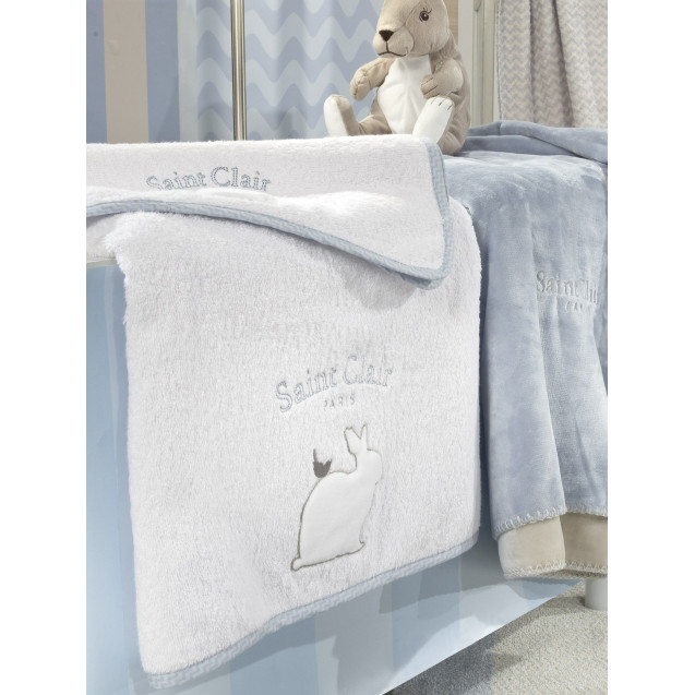 Σετ Πετσέτες 2 Τμχ Saint Clair Bebe Lapin Blue