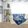 Κουβέρτα Fleece Καναπέ Das Home Print 370 Μπλε 130x160