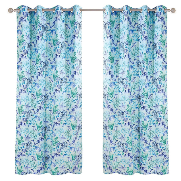 Κουρτίνα Με Κρικους Das Home 2102 Τυρκουαζ-μπλε...