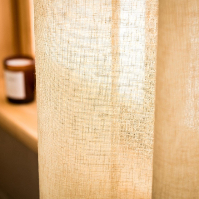 Κουρτίνα Με Τρουκς Gofis Home Beige 502/04 140x280