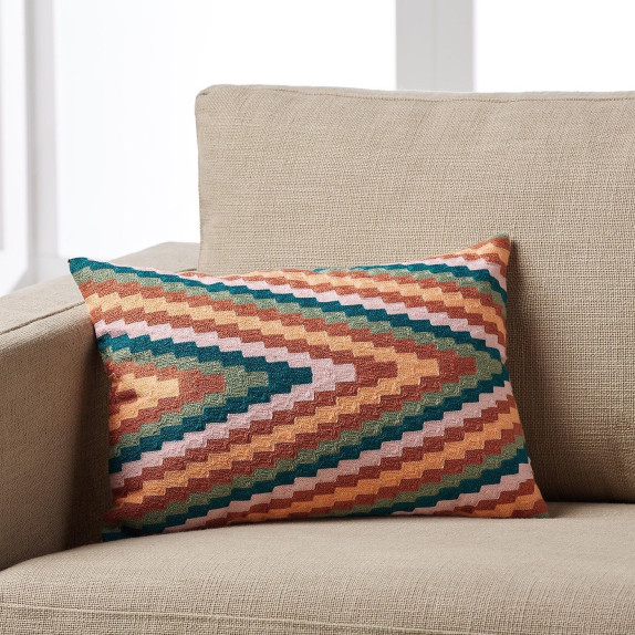 Μαξιλαροθήκη Διακόσμησης Κεντημένη Gofis Home 527 Rainbow...