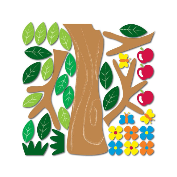 Αυτοκόλλητα Αφρώδη Ango Apple Tree Large 18001