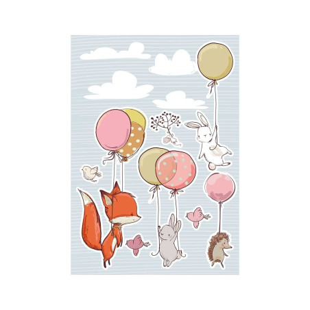 Αυτοκόλλητα Βινυλίου Για Τοίχο Ango Flying Animals Extra Large 18308