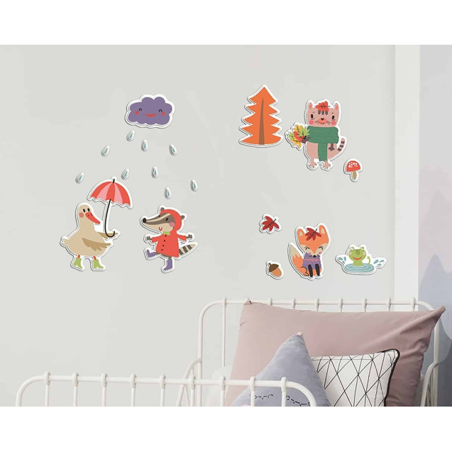 Αυτοκόλλητα Αφρώδη Για Τοίχο Ango Rainy Day...