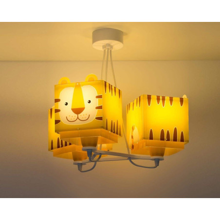 Παιδικό Φωτιστικό Οροφής Τρίφωτο Ango Little Tiger 64567