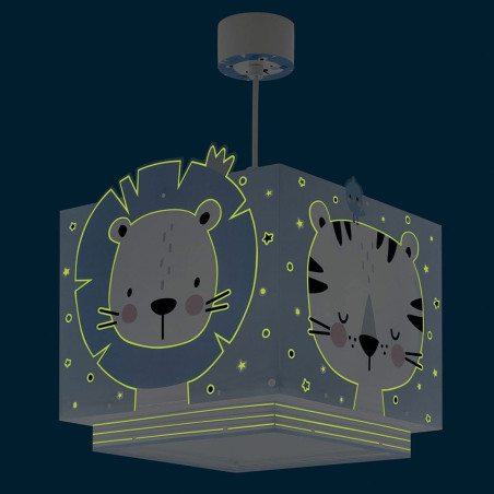 Παιδικό Φωτιστικό Οροφής Μονόφωτο Ango Baby Jungle Blue 63112 T