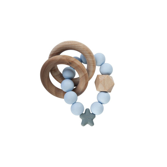 Μασητικό Nibbling Stellar Natural WoodSoft Blue BR74232