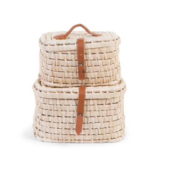 Σετ Καλάθια Αποθήκευσης 2 Τεμαχίων ChildHome Corn Husk...