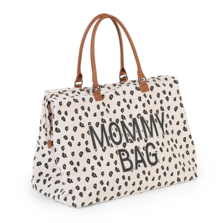 Τσάντα Αλλαγής ChildHome Mommy Bag Big Canvas Leopard BR74392