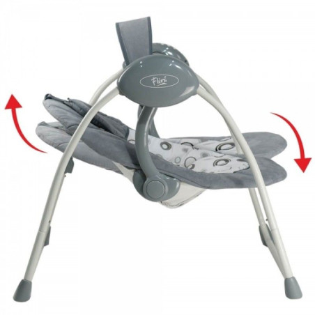 Ηλεκτρική Κούνια - Ρηλάξ Flora 2 in 1 Bebe Stars Grey 252-186