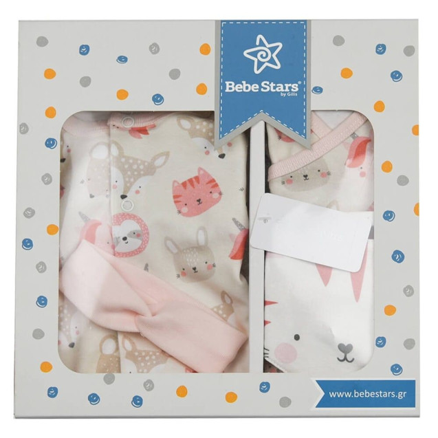 Σετ Δώρου 5τμχ Bebe Stars Bunny 3119-1 6-9 Μηνών