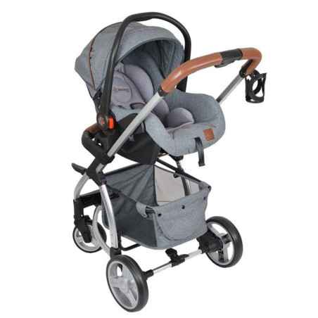 Πολυκαρότσι Bebe Stars Malibu 3in1 Grey 310-186