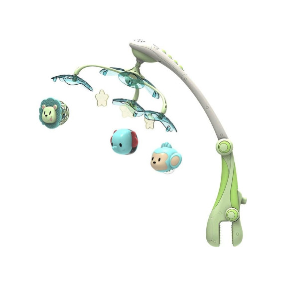 Μουσικό Περιστρεφόμενο Κρεβατιού Bebe Stars Green 853-181