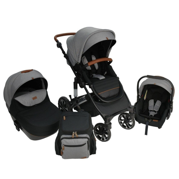 Πολυκαρότσι Bebe Stars Belize 3in1 Moon Grey 390T-189