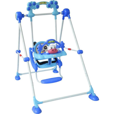 Παιδική Κούνια Bebe Stars Cow Blue 021-181