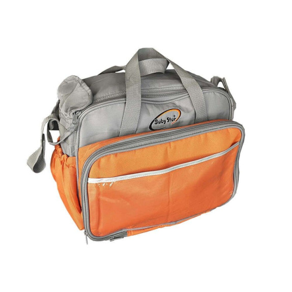 Τσάντα-Αλλαξιέρα Bebe Stars Πορτοκαλί/Γκρι 500-171