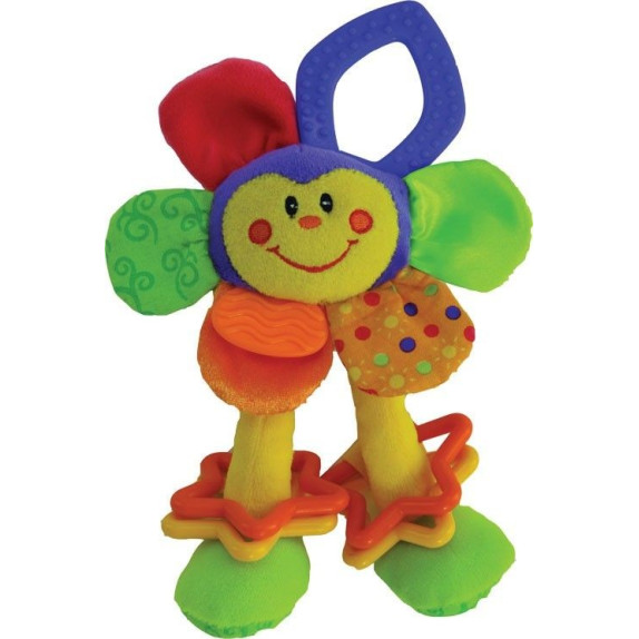 Μαλακή Κουδουνίστρα Bebe Stars Flower Chewy PL204B