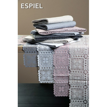 Τραπεζομάντηλο Espiel Vinyl Ανθρακί PEZ125 135x135εκ