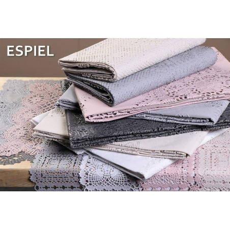 Τραπεζομάντηλο Espiel Vinyl Ανθρακί PEZ125 135x135εκ