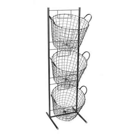 Μανάβης Μεγάλος Espiel με 3 Στρόγγυλα Καλάθια AST402 114εκ