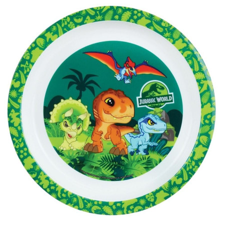 Σετ Σερβίτσιο 3 Τεμαχίων Ango Jurassic World Green/Orange 006066