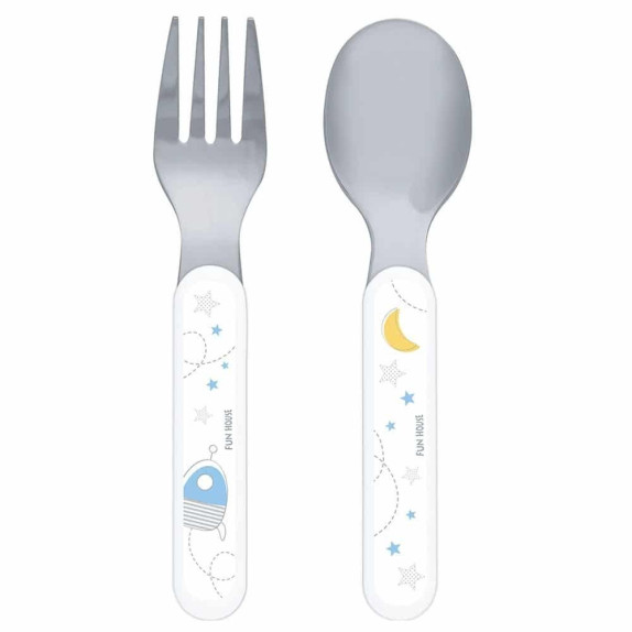 Σετ Πιρούνι-Κουτάλι 2 Τεμαχίων Ango Space Grey/Blue 005690