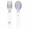 Σετ Πιρούνι-Κουτάλι 2 Τεμαχίων Ango Space Grey/Blue 005690
