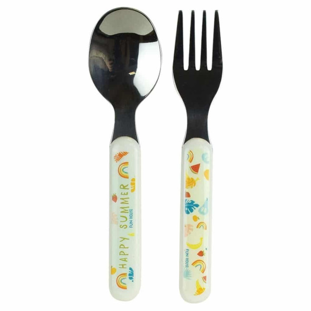 Σετ Πιρούνι-Κουτάλι 2 Τεμαχίων Ango Fruty's 006075