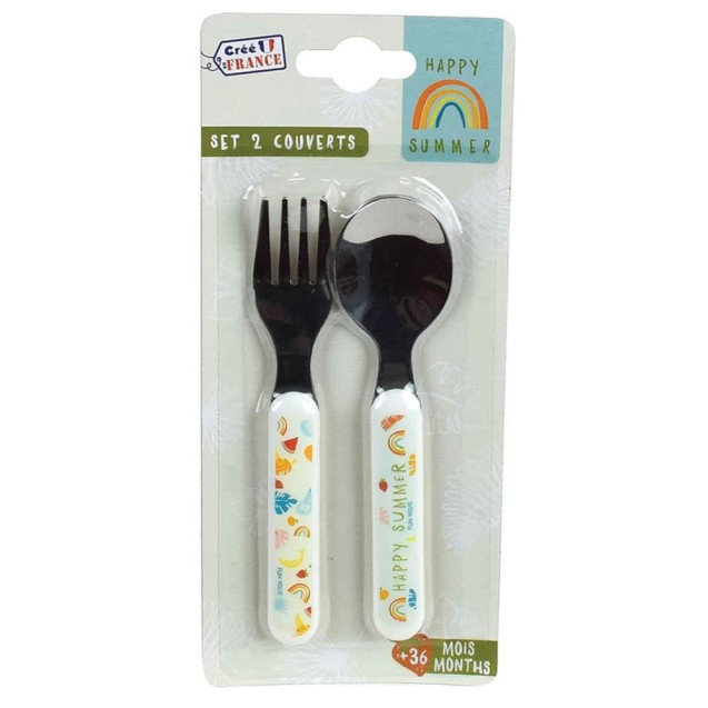 Σετ Πιρούνι-Κουτάλι 2 Τεμαχίων Ango Fruty's 006075