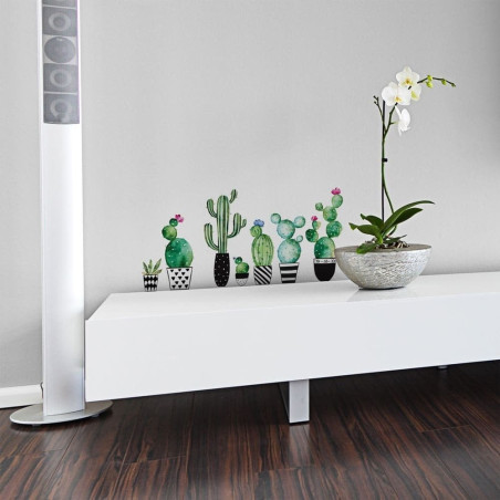 Αυτοκόλλητα Βινυλίου Για Τοίχο Ango Watercolour Cactus 54114