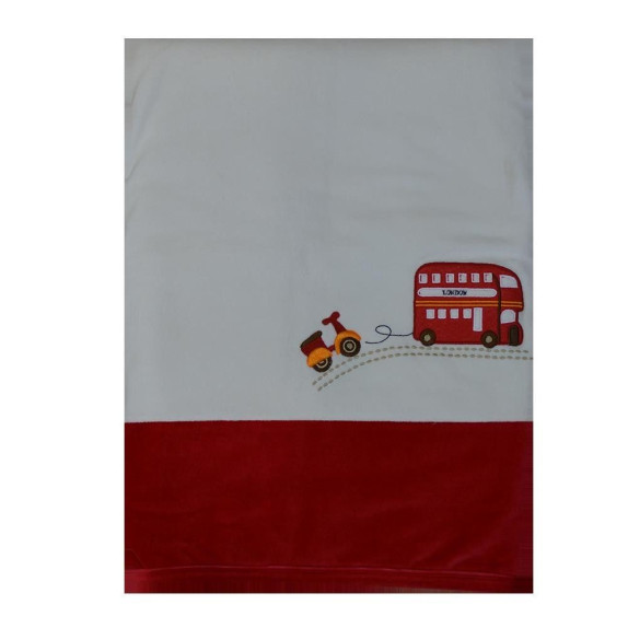 Κουβέρτα Βελουτέ Bebe Stars Ηαppy Travel 2066 90x110εκ