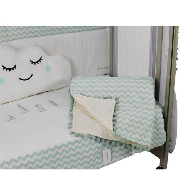 Κουβέρτα Fleece Bebe Stars Elephant 3053 90x110εκ