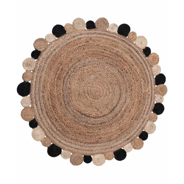 Χαλί Στρόγγυλο Silk Fashion 1732 Black 150cm