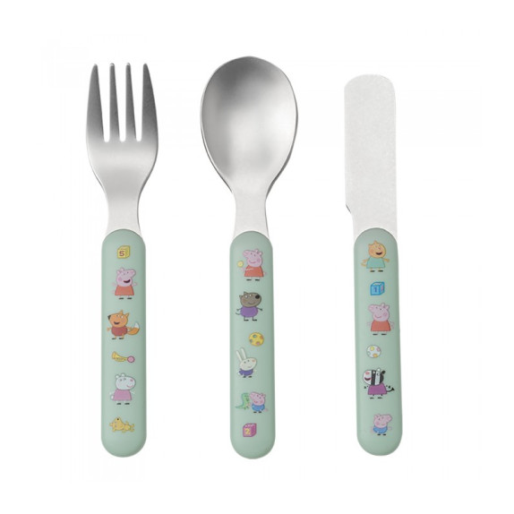 Σετ Κουταλο-Μαχαιρο-Πηρουνο 3 Τεμ Peppa Pig - Petιτ Jour...