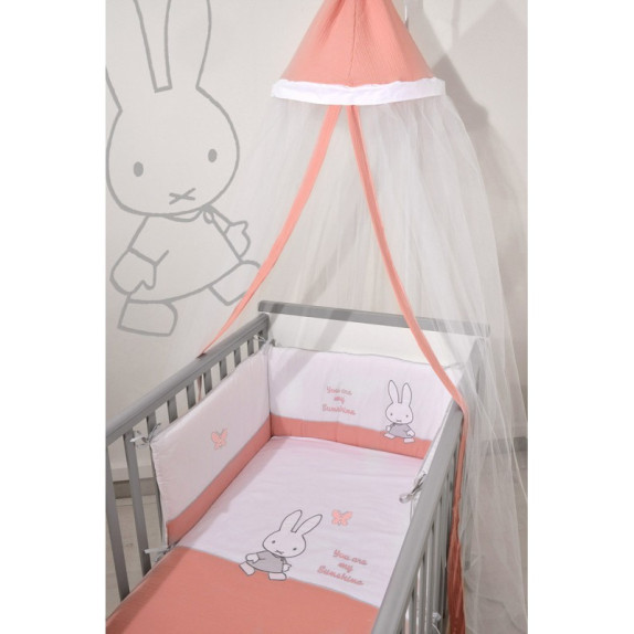 Miffy Des 62 Σετ Προίκας 3 Τεμ Μουσελίνα Σομόν