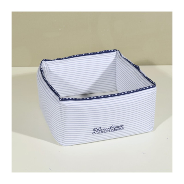 Nautica Des 905 Καλάθι Καλλυντικών Γκρι Ριγέ 25X12