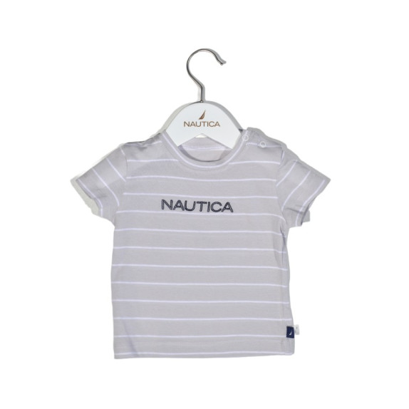 Nautica Des.15 T-Shirt  Jersey Organic Γκρι Ριγέ 80Cm...