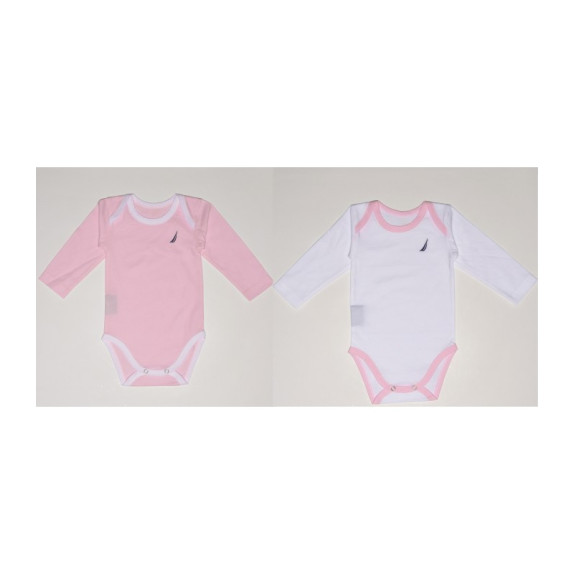 Nautica Des.12 Εσώρουχα Σετ 2Τ 74 Εκ. Μακρύ Μανίκι Ροζ...