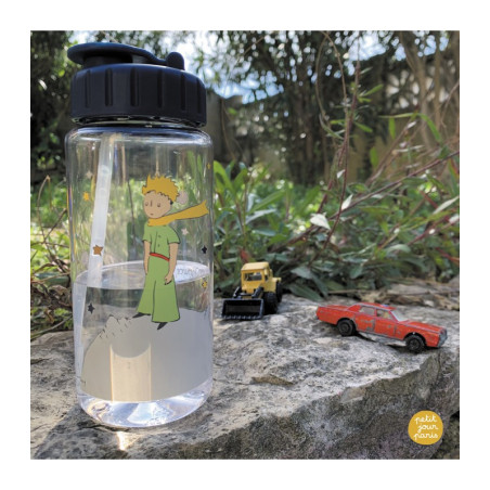 Διαφανο Παγουρι Με Αποσπωμενο Καλαμακι 0,35 L Mikρος Πριγκηπας - Petit Jour Paris