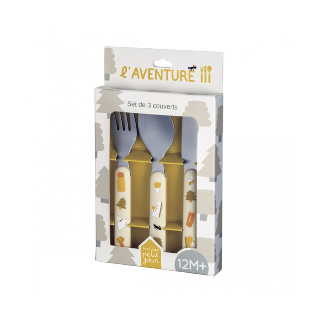 Σετ Κουταλο-Μαχαιρο-Πηρουνο 3 Τεμ Aventure -...